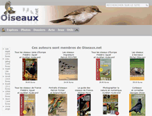 Tablet Screenshot of livres.oiseaux.net