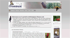 Desktop Screenshot of oiseaux.net