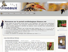 Tablet Screenshot of oiseaux.net