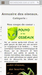 Mobile Screenshot of annuaire.oiseaux.net